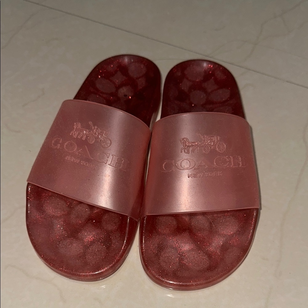 COPY - Coach PINK Slide Sandals